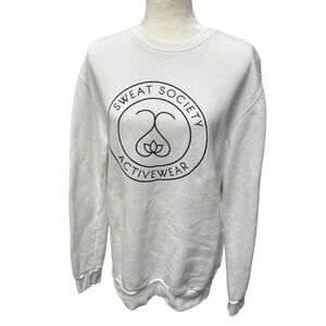 SWEAT SOCIETY ACTIVEWEAR White Sweatshirt